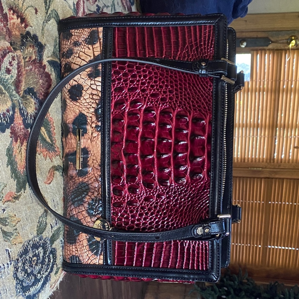 Brahmin Josette Cherry Lacquer Croc-Embossed. No longer avail in stores & online